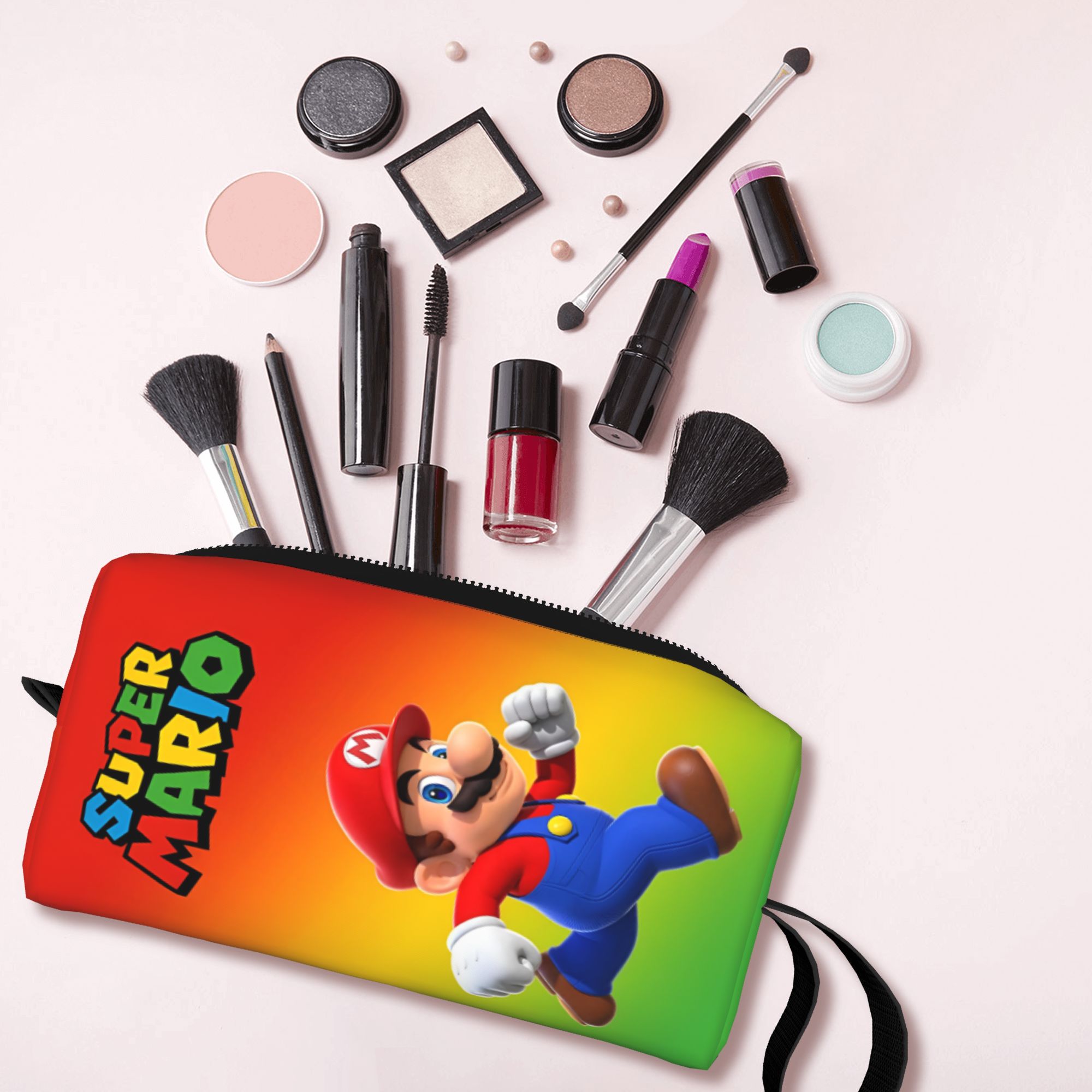 Anime Cosplay Makeup - Custom M-Marios Makeup Bag for Women