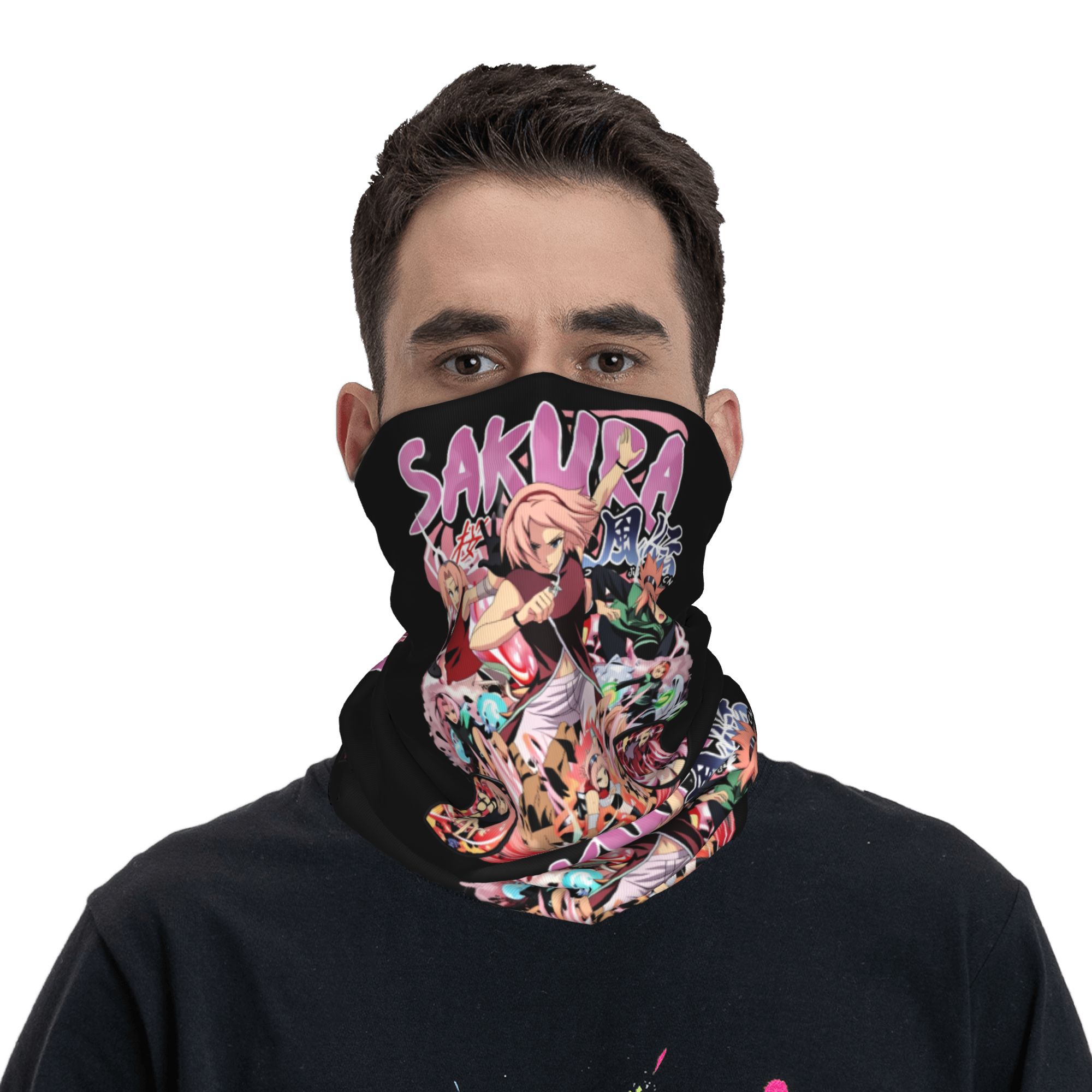 Anime Cosplay Naruto - Sakura Haruno N-Naruto Bandana Neck Gaiter