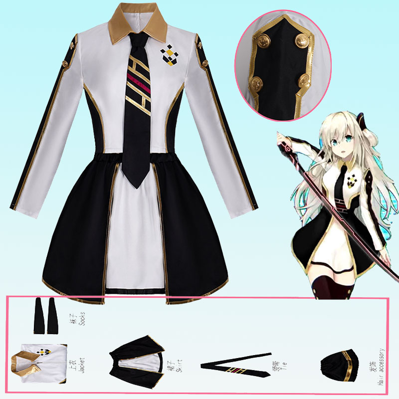 Anime Cosplay Ladies - Anime Womens Costume Cosplay Suit Sky