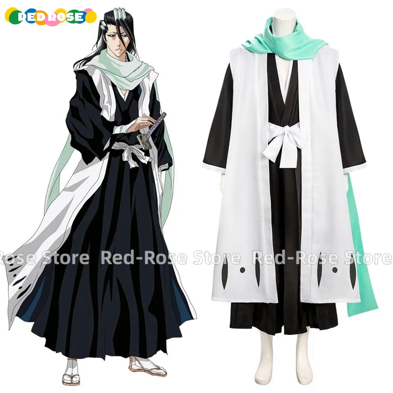 Bleach Captain Coat - Anime Byakuya Kuchiki Cosplay Costume Halloween