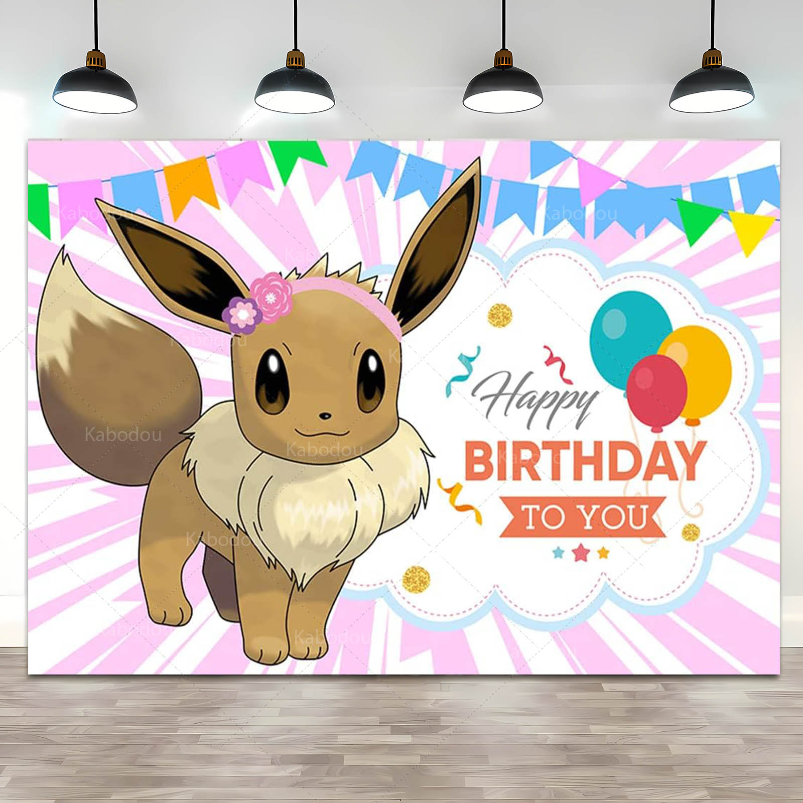 Pokemon Eevee Birthday Party B - Anime Cosplay Pokemon ulasan dan harga