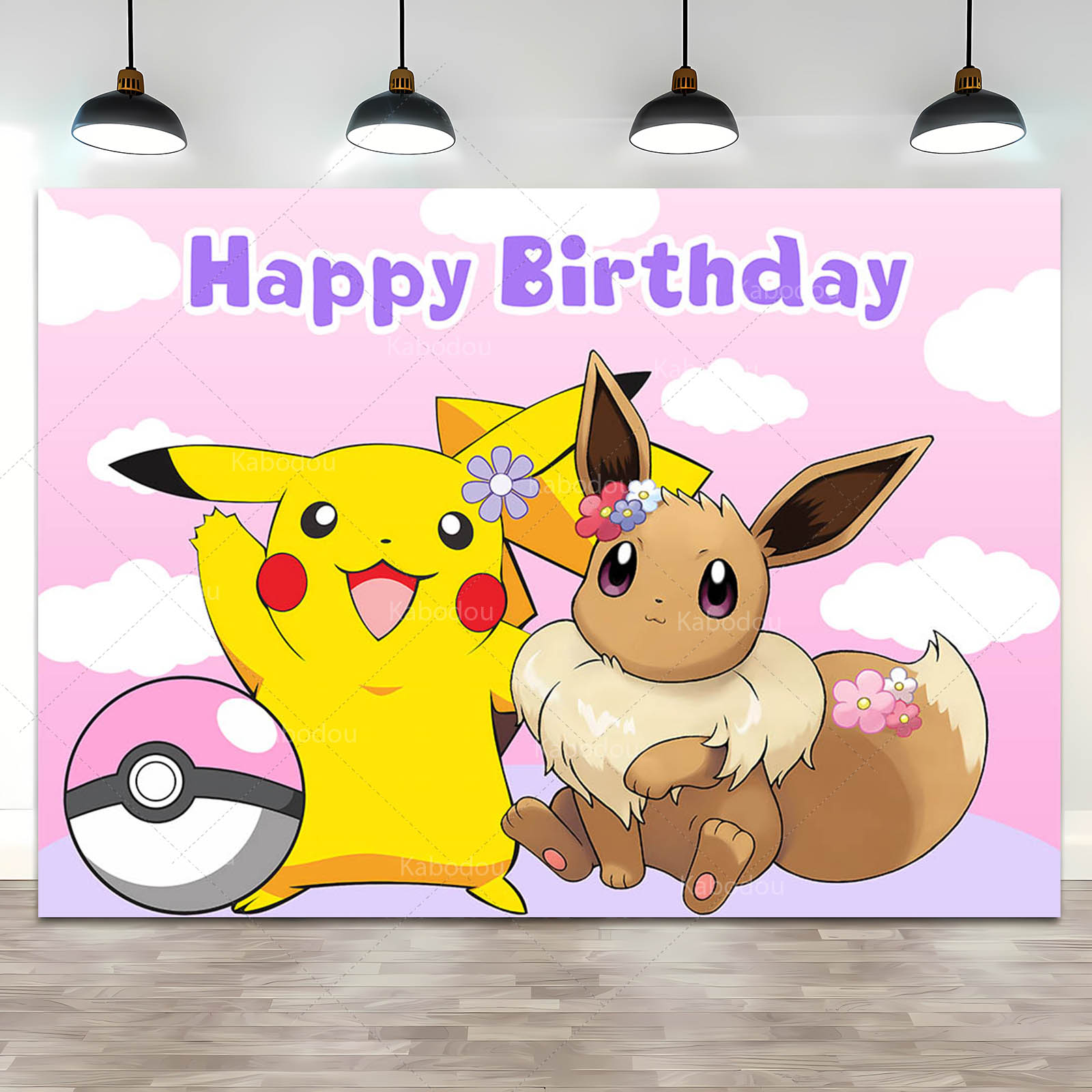 Pokemon Eevee Birthday Party B - Anime Cosplay Pokemon ulasan dan harga