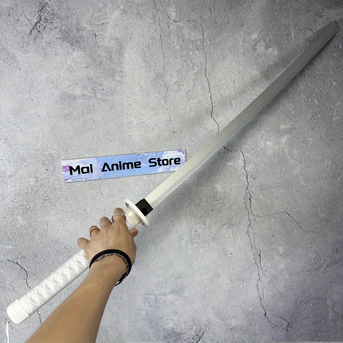 40in Rukia White Katana Bleach - Anime Cosplay Real ulasan dan harga