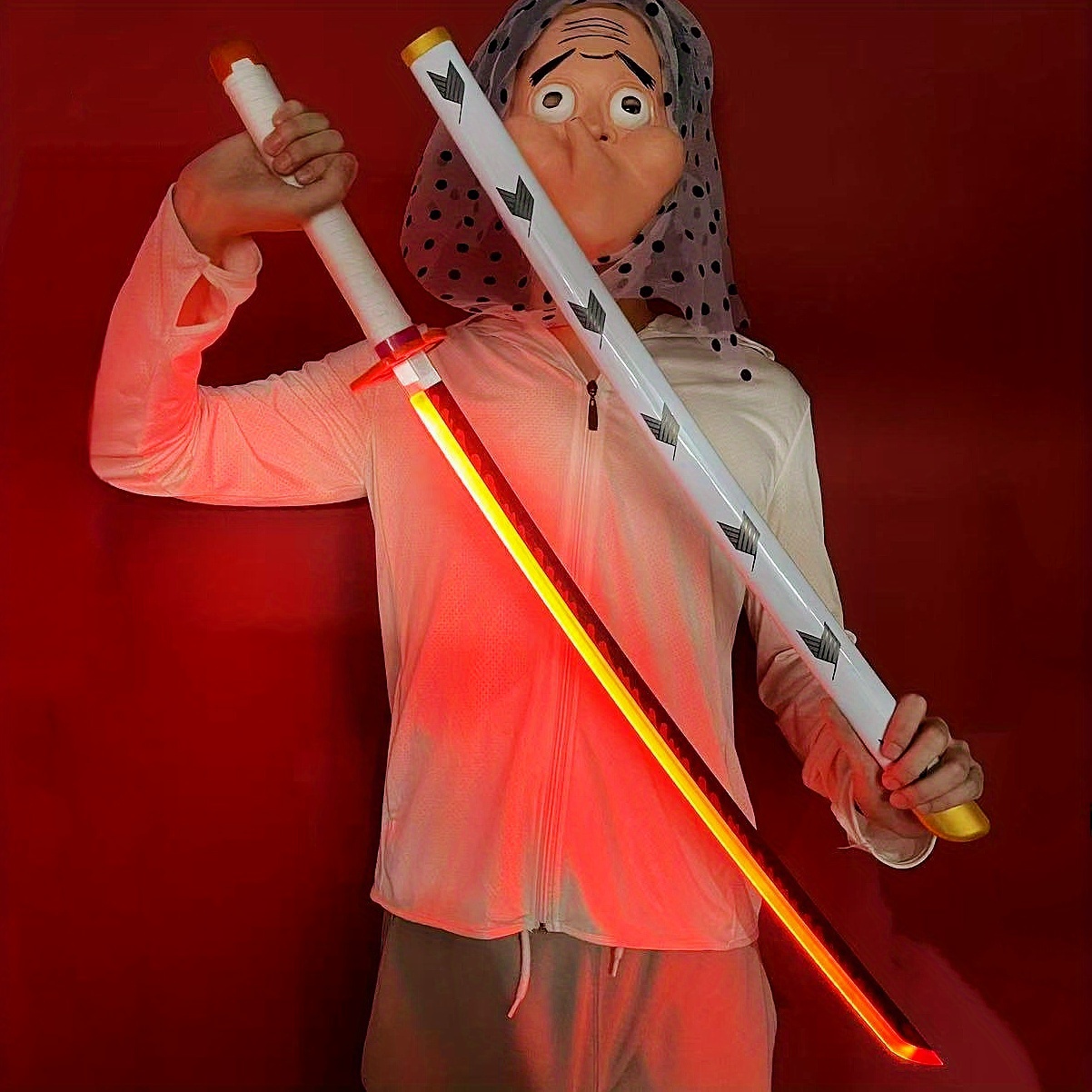 Luminous Demon Slayer Katana L - Anime Cosplay Real ulasan dan harga