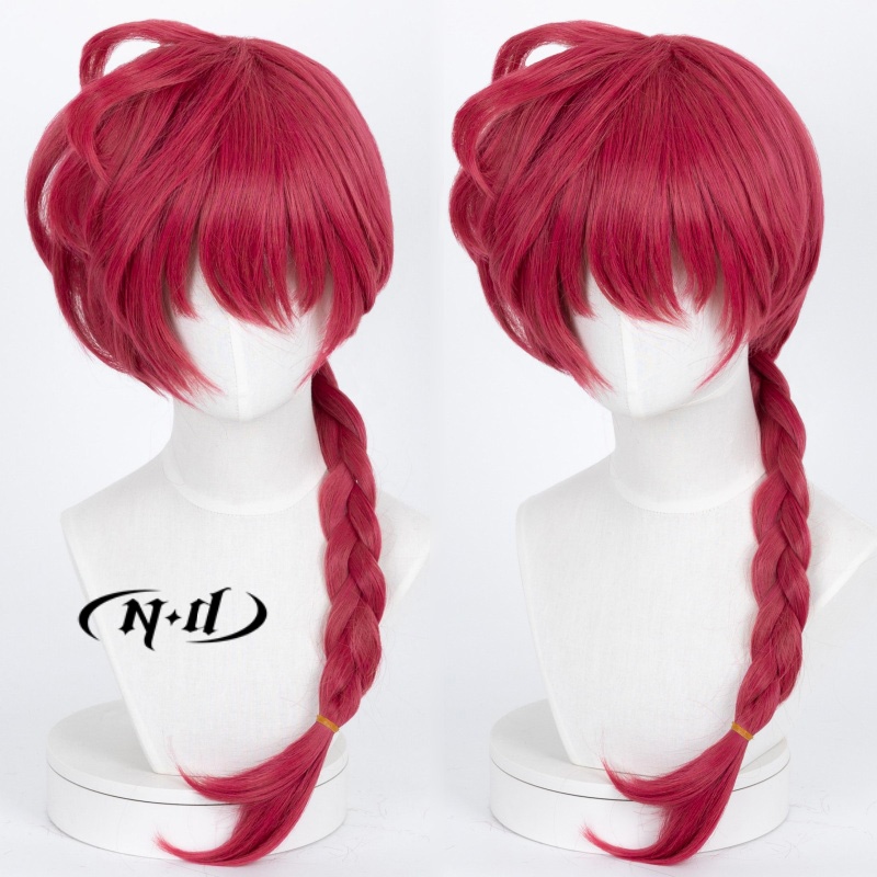 ND Ranma Saotome Cosplay Wigs  - Anime Cosplay With Red Hair ulasan dan harga