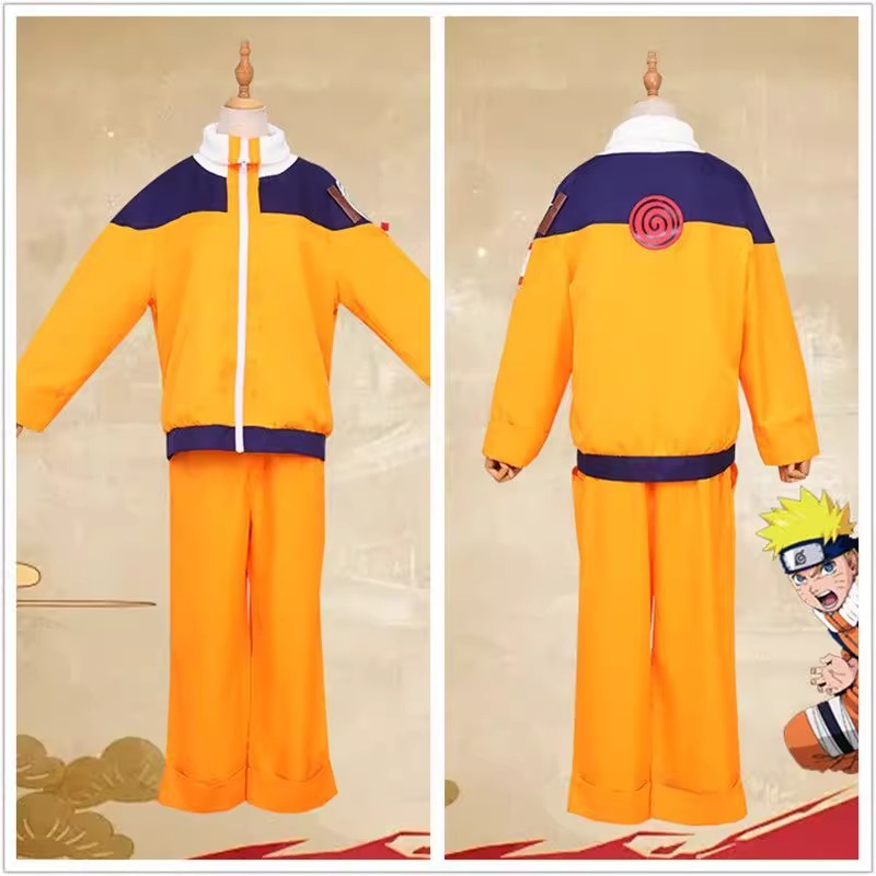 Uzumaki Cosplay Costume Orange - Anime Cosplay Ninja ulasan dan harga