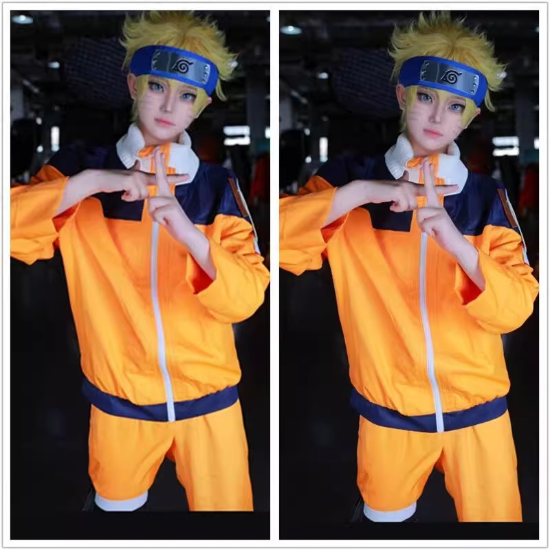 Uzumaki Cosplay Costume Orange - Anime Cosplay Ninja ulasan dan harga