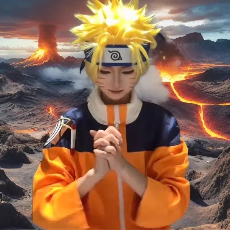 Uzumaki Cosplay Costume Orange - Anime Cosplay Ninja ulasan dan harga