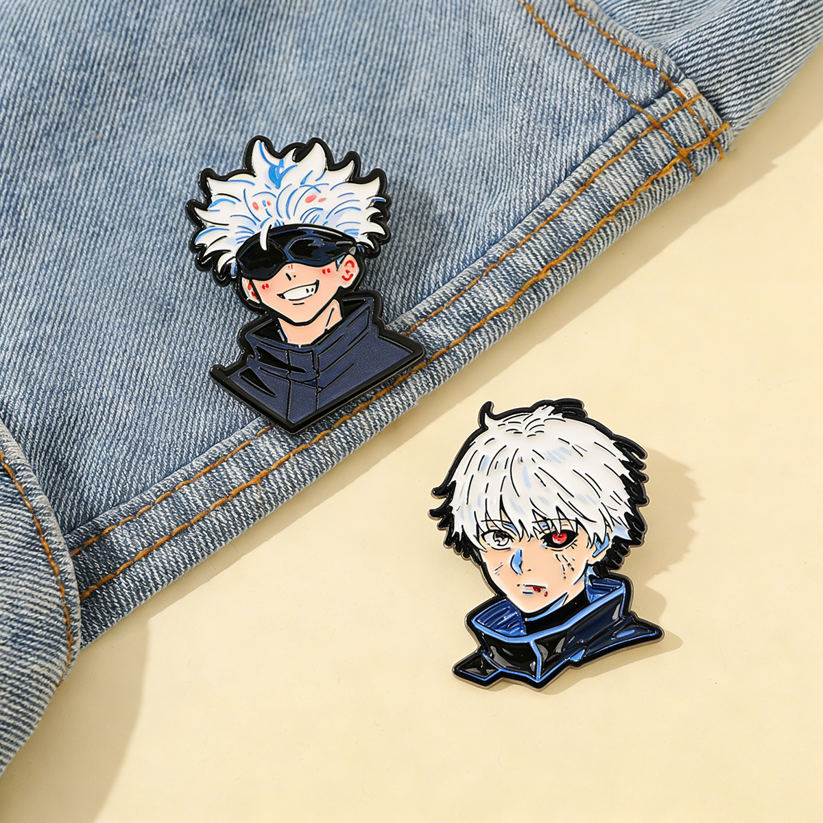 2Pcs Anime Character Kaneki Ke - Tokyo Ghoul Mask ulasan dan harga