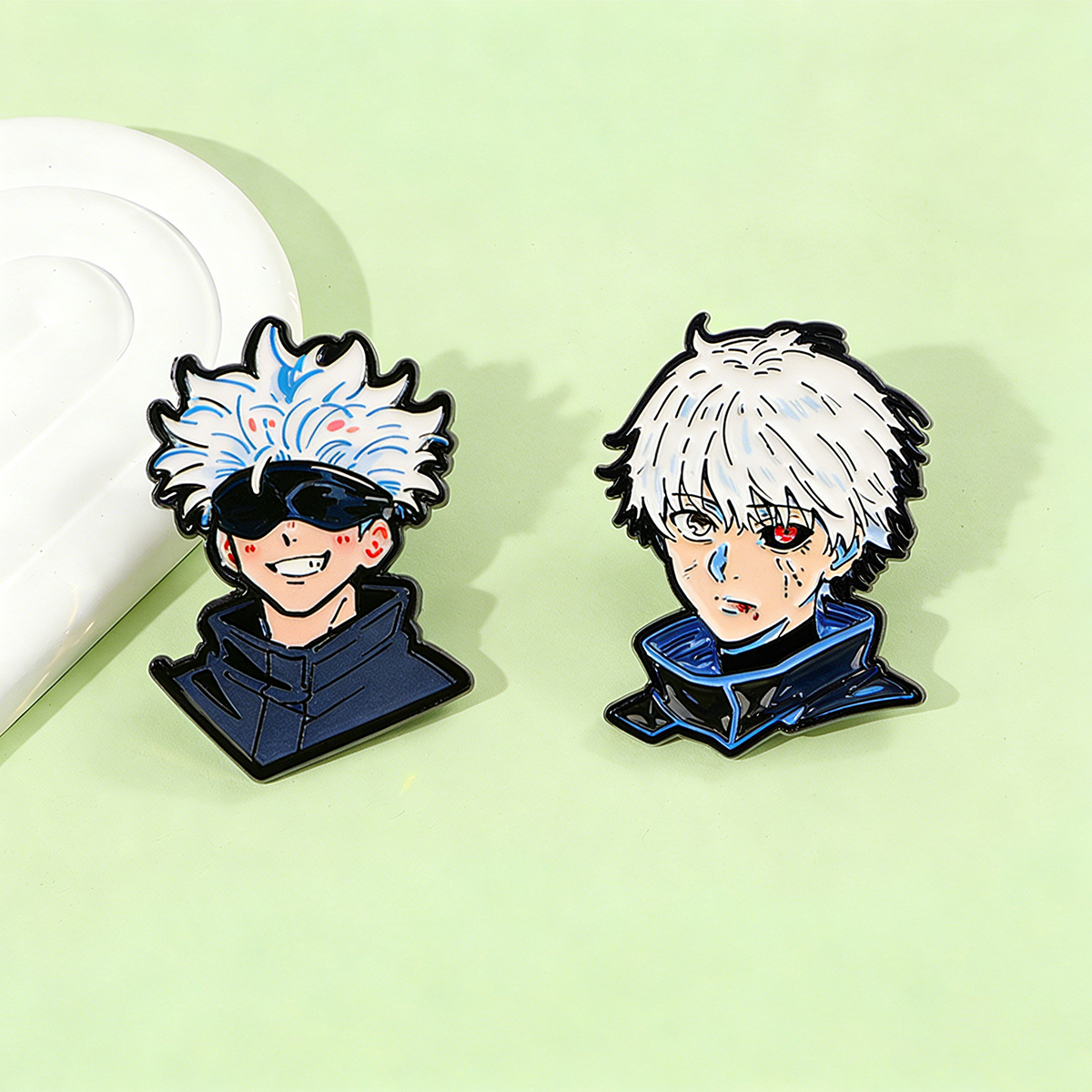 2Pcs Anime Character Kaneki Ke - Tokyo Ghoul Mask ulasan dan harga