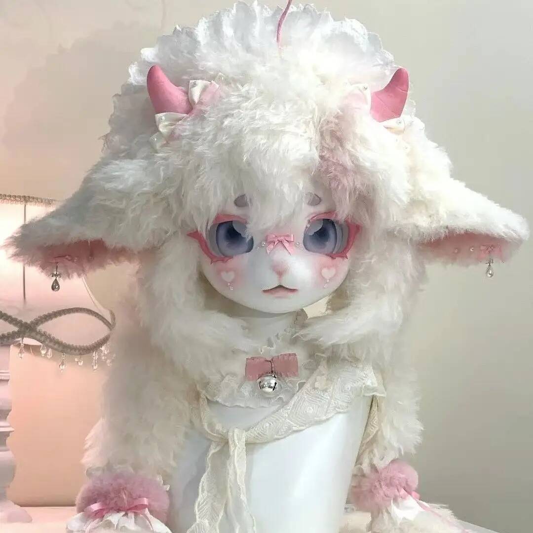 Handmade Kig Fursuit Head, Cut - Anime Cosplay Ladies ulasan dan harga