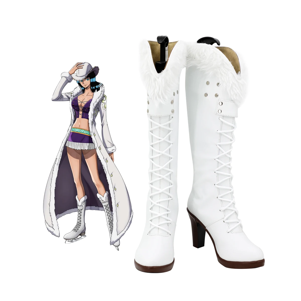 Anime Nico Robin Cosplay Boots - Anime Cosplay Nico Robin ulasan dan harga