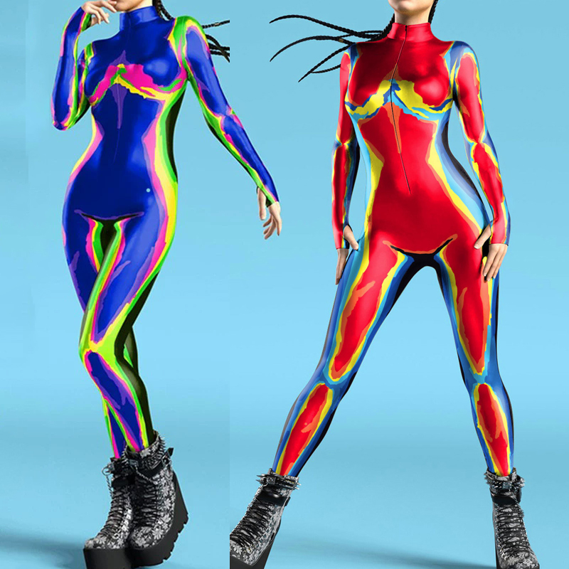 Women 3D Print Zentai Bodysuit - Anime Cosplay Images ulasan dan harga