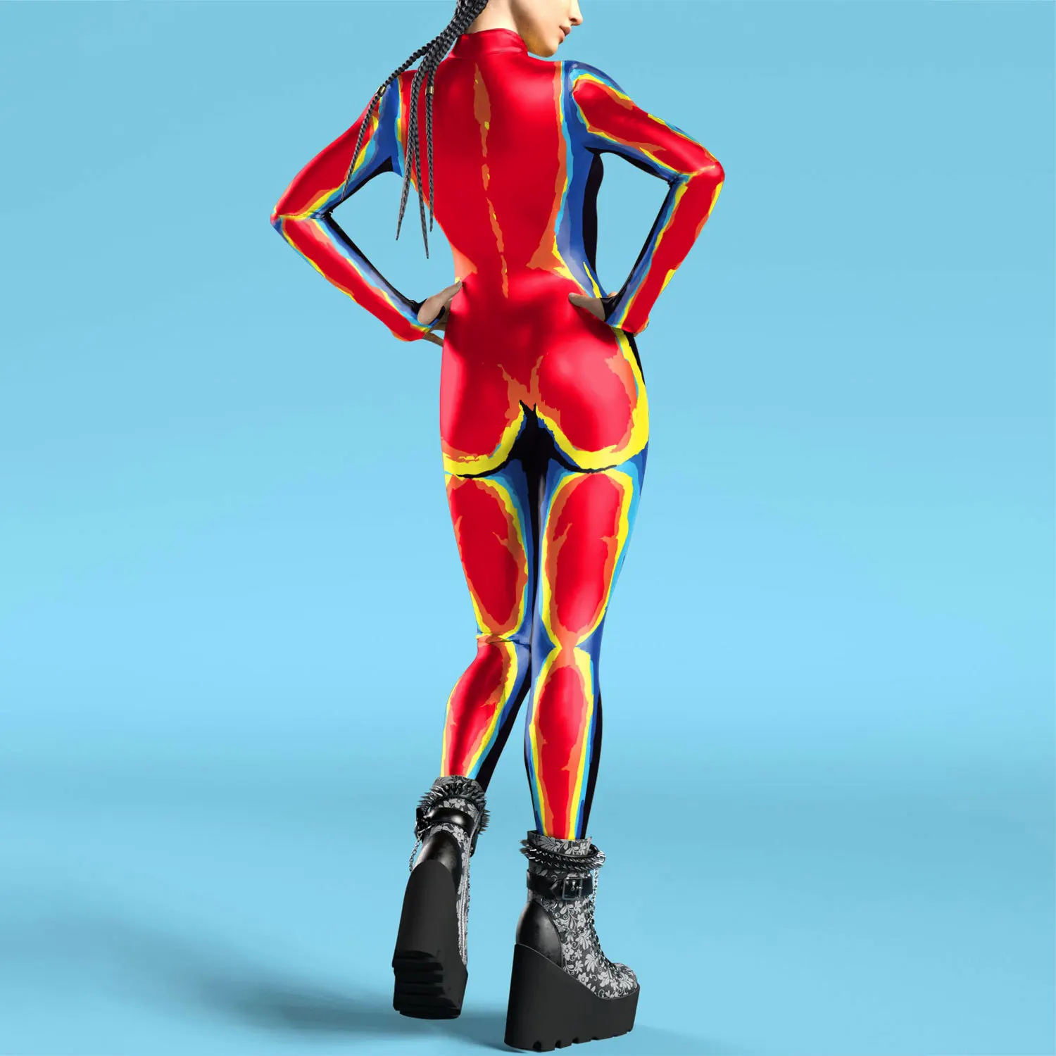 Women 3D Print Zentai Bodysuit - Anime Cosplay Images ulasan dan harga