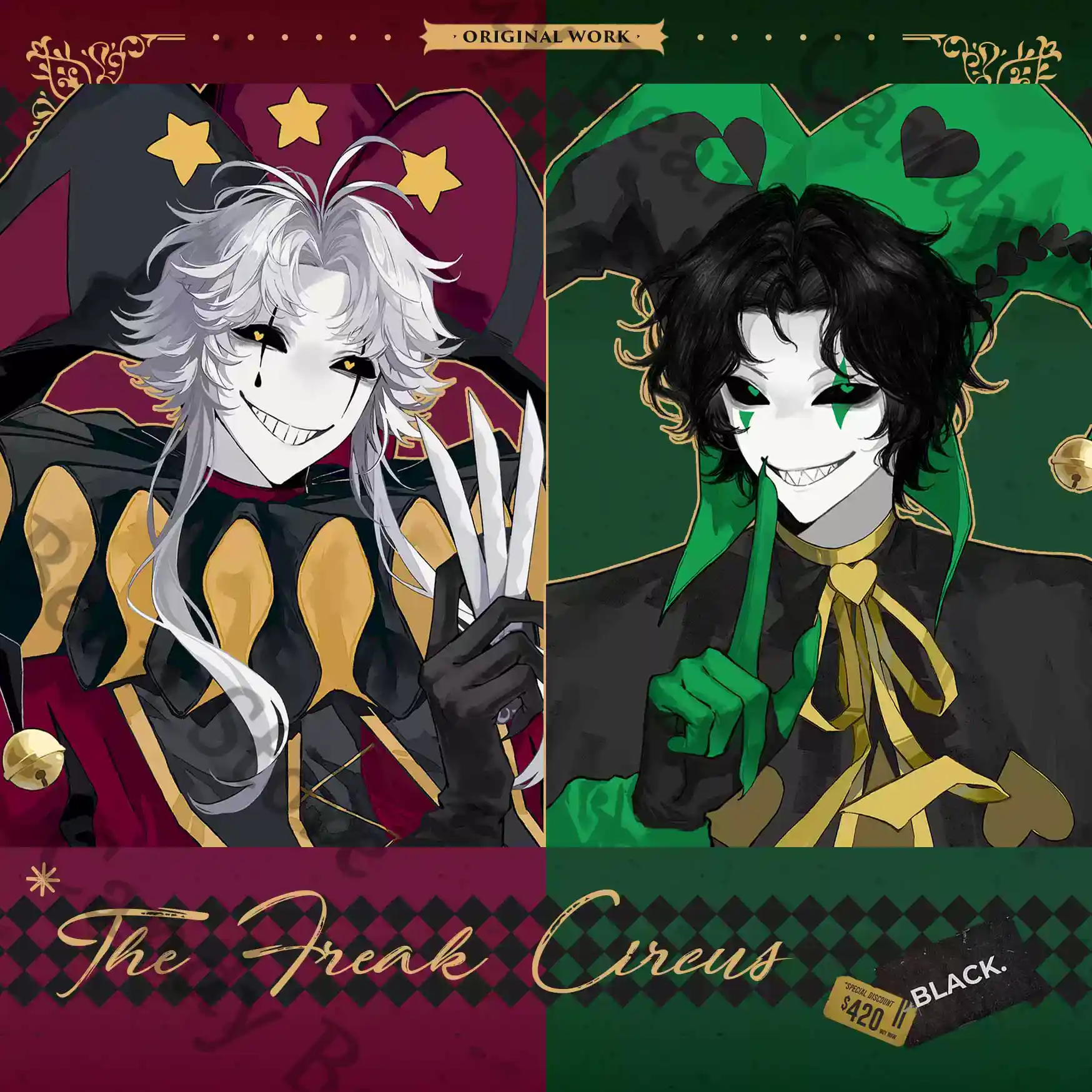 Anime ‌The Freak Circus Pierro - Anime Cosplay Images ulasan dan harga