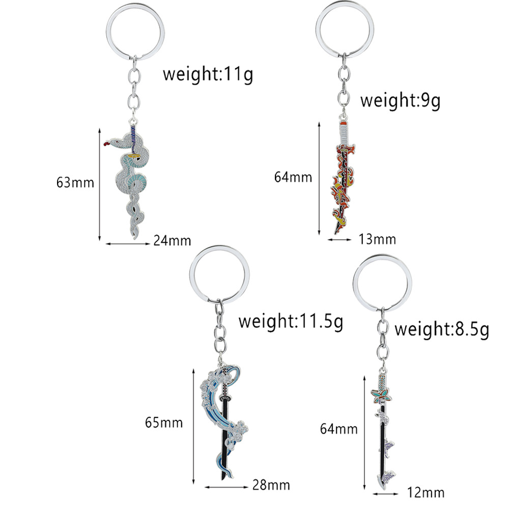 Demon Slayer Keychain Anime Co - Anime Cosplay Sword ulasan dan harga