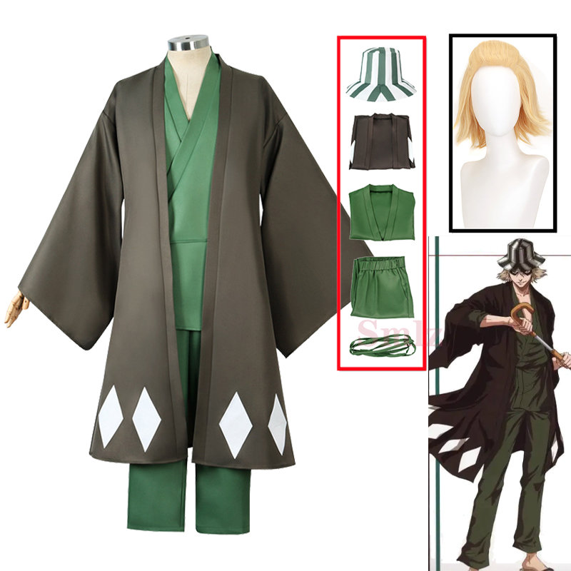 Urahara Kisuke Cospaly Anime B - Bleach Captain Coat ulasan dan harga