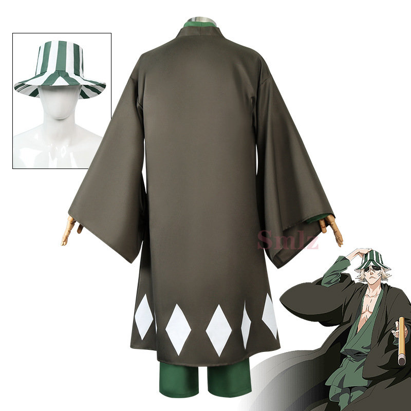 Urahara Kisuke Cospaly Anime B - Bleach Captain Coat ulasan dan harga