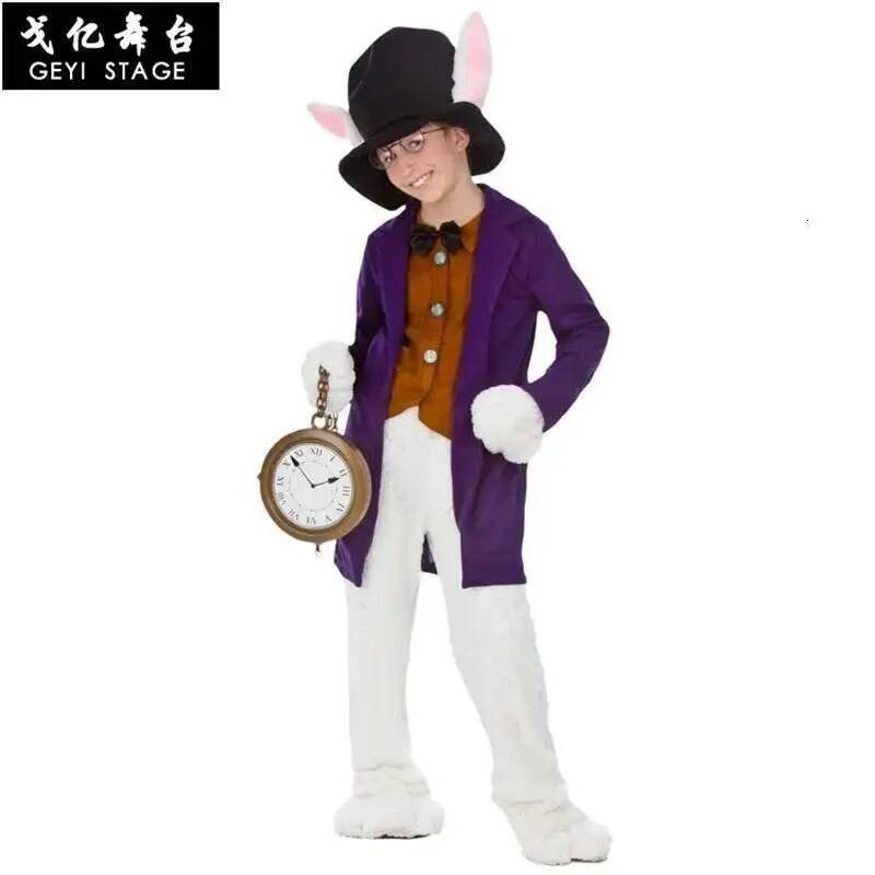 Alice Clothes White Child Rabb - Anime Cosplay Dress For Men ulasan dan harga