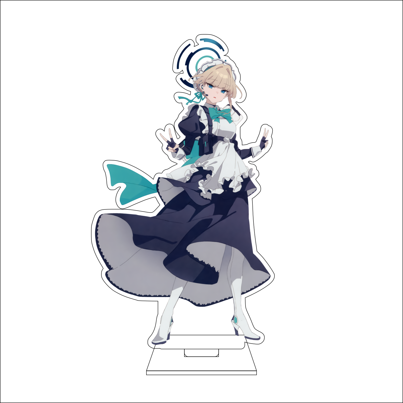16CM Anime Blue Archive Cospla - Anime Cosplay Props ulasan dan harga