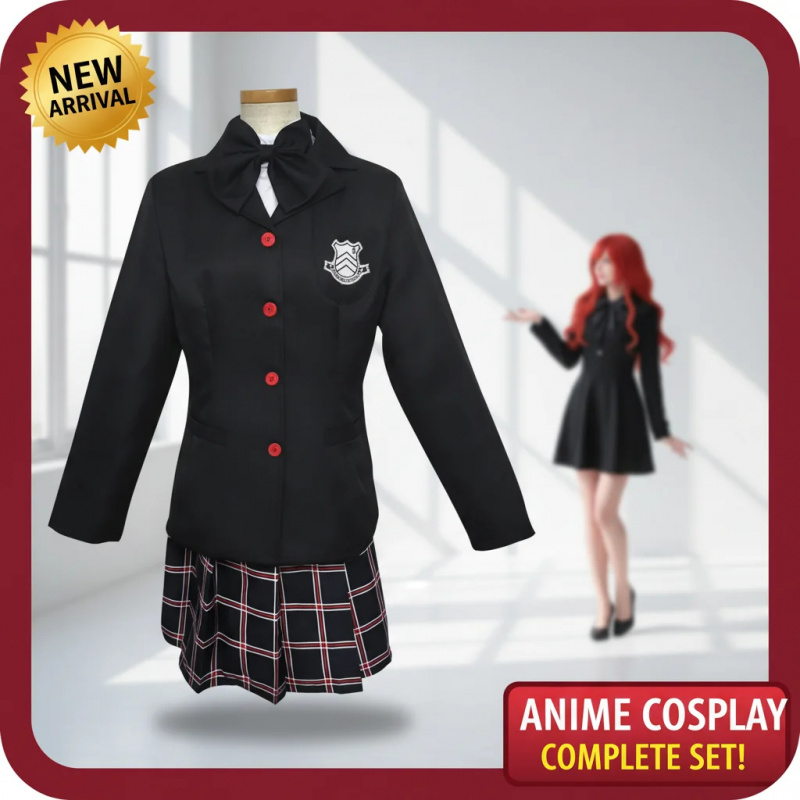 ▶❤Persona 5 Kasumi Yoshizawa C - Anime Cosplay With Red Hair ulasan dan harga