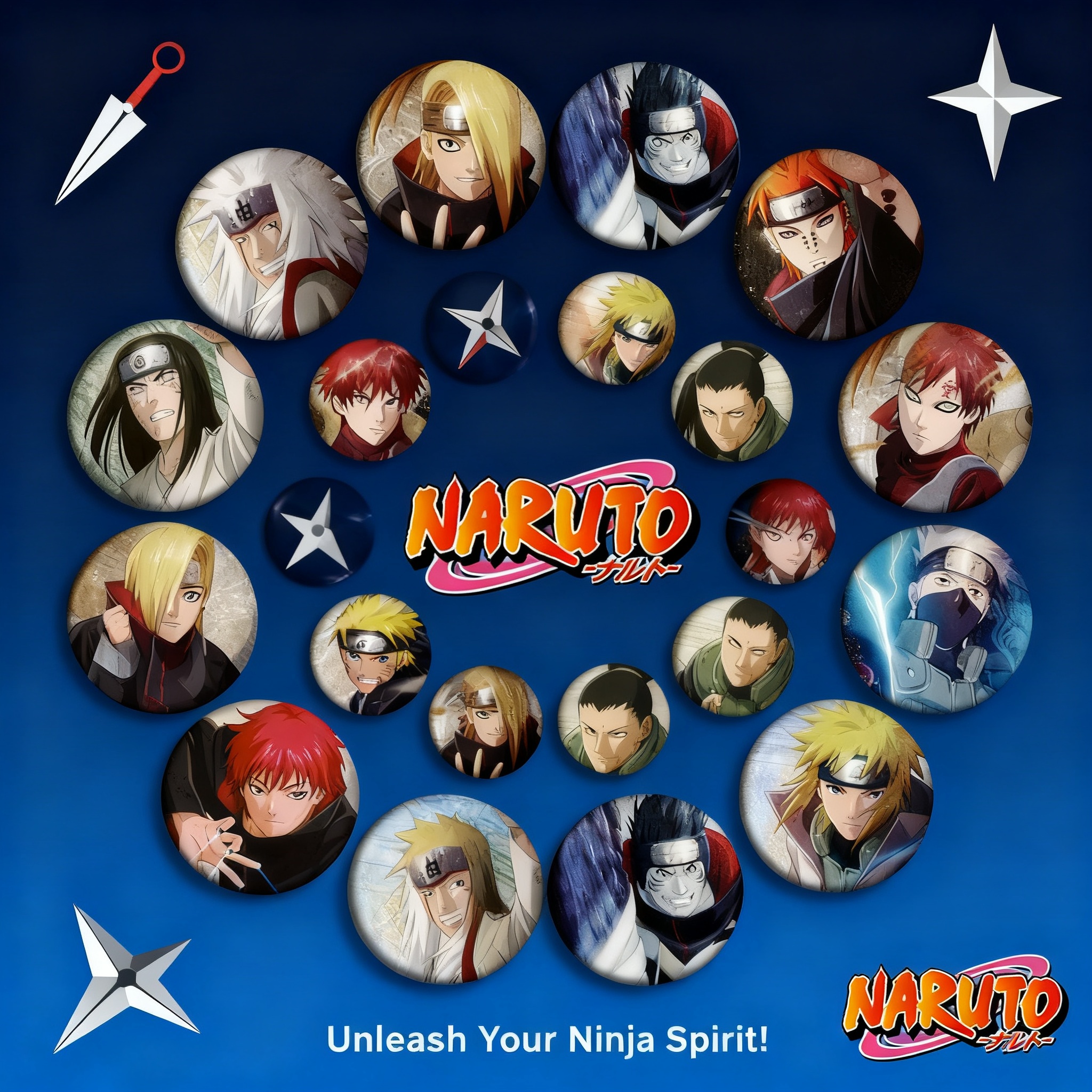 Naruto Anime Badge Pin 58mm Sa - Anime Cosplay Naruto ulasan dan harga