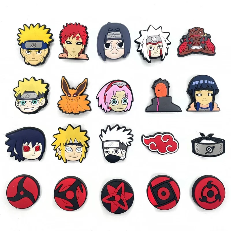 Random 5/10/20PCS Shoe Decorat - Anime Cosplay Naruto ulasan dan harga
