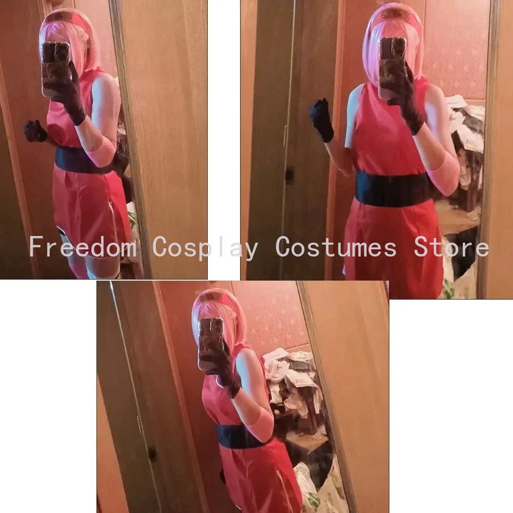 Anime Haruno Sakura Cosplay Sh - Anime Cosplay Ninja ulasan dan harga