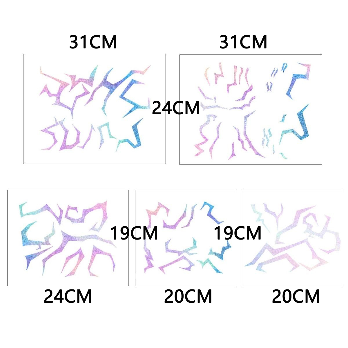 5pcs/set Laser Cute cartoon An - Anime Cosplay Makeup ulasan dan harga