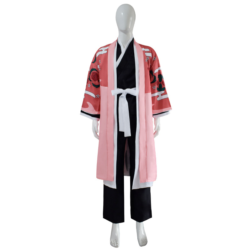 Kyoraku Shunsui Cosplay Costum - Bleach Captain Coat ulasan dan harga