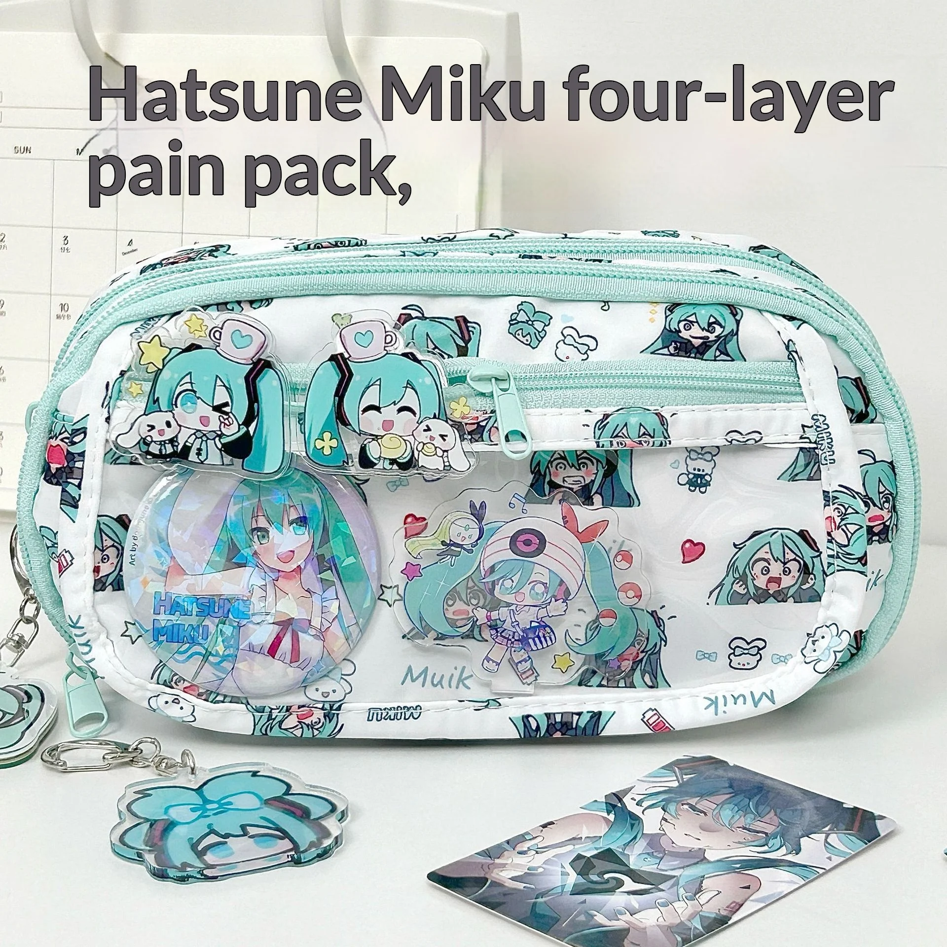 Hatsune Miku Cute Large Capaci - Anime Cosplay Makeup ulasan dan harga