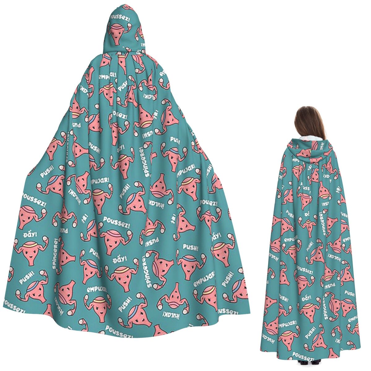 Pregnant Uterus PUSH Scrubs, N - Anime Cosplay Pregnant ulasan dan harga