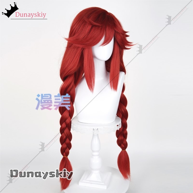 YiNuo@GACHIAKUTA Riyo Cosplay  - Anime Cosplay With Red Hair ulasan dan harga