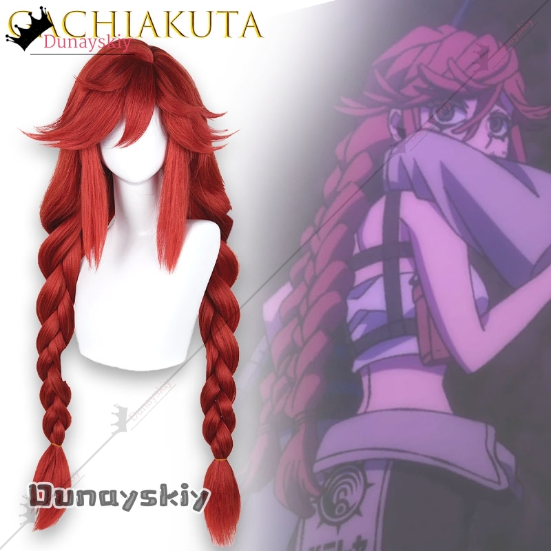 YiNuo@GACHIAKUTA Riyo Cosplay  - Anime Cosplay With Red Hair ulasan dan harga