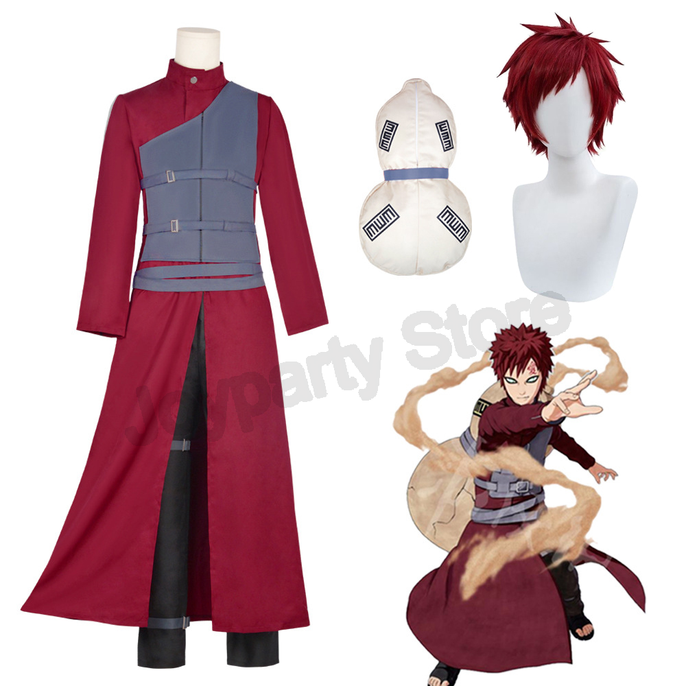 Gaara Cosplay Costume Sand Fiv - Anime Cosplay Ninja ulasan dan harga