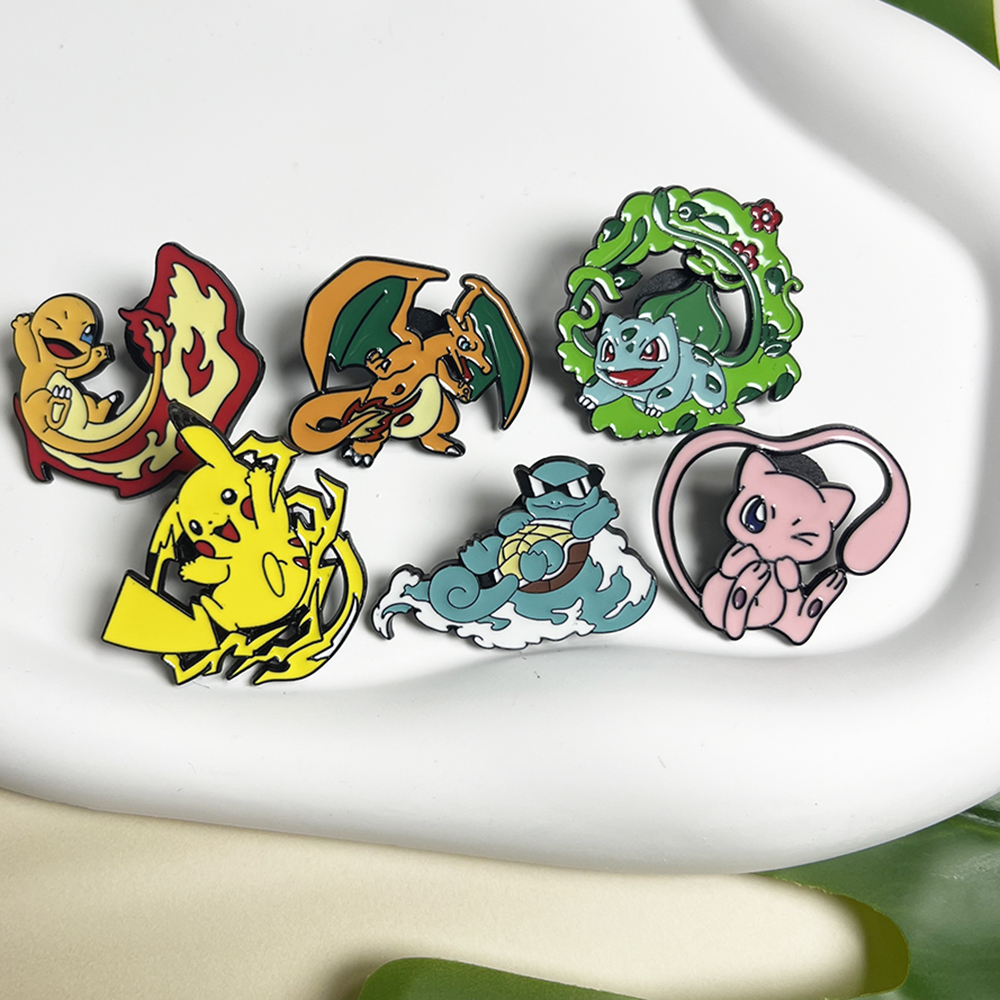 6pcs Anime Pins Set Pokemon En - Anime Cosplay Pokemon ulasan dan harga