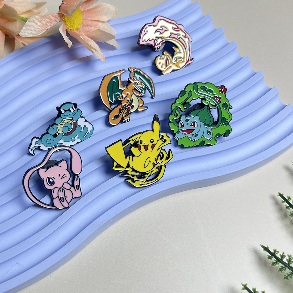 6pcs Anime Pins Set Pokemon En - Anime Cosplay Pokemon ulasan dan harga