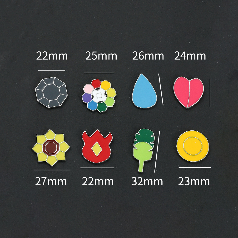 Pokemon Gym Badges Kanto Johto - Anime Cosplay Pokemon ulasan dan harga